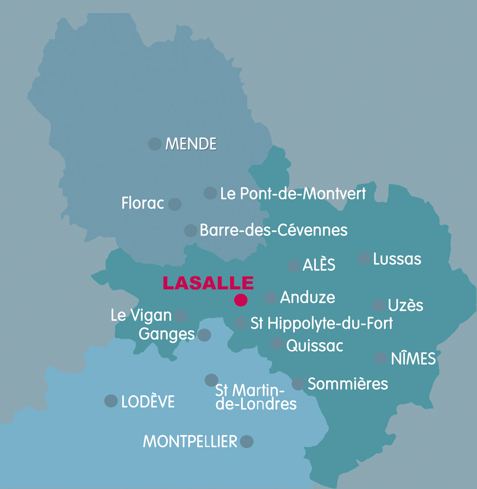 Lasalle et les villes du réseau DOC-Cévennes